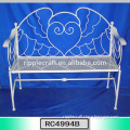 Best Selling Decoration Park Bench White Curved Outdoor Bench